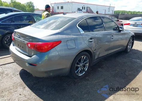 2015 Infiniti Q50 Premium from USA, damaged, VIN JN1BV7AR7FM409374